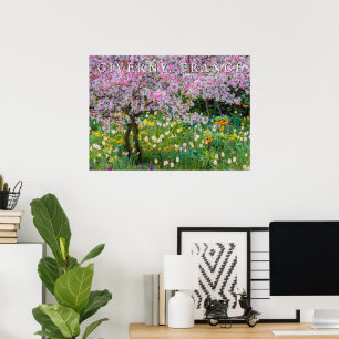 Póster Primavera en el jardín de Claude Monet