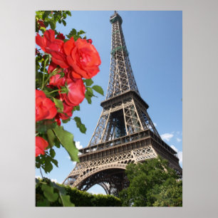 Póster Primavera En La Torre Eiffel