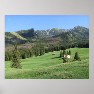 Póster Primavera en las montañas Tatras
