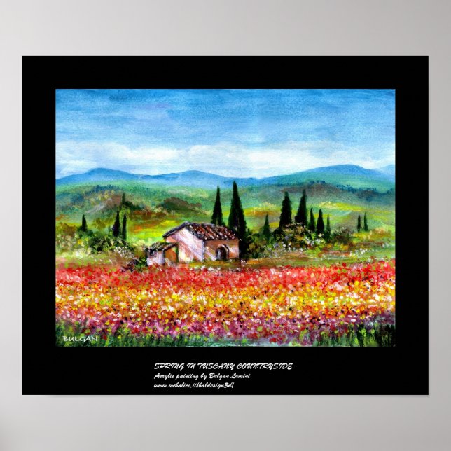 PÓSTER PRIMAVERA EN TOSCANA 2 (Frente)