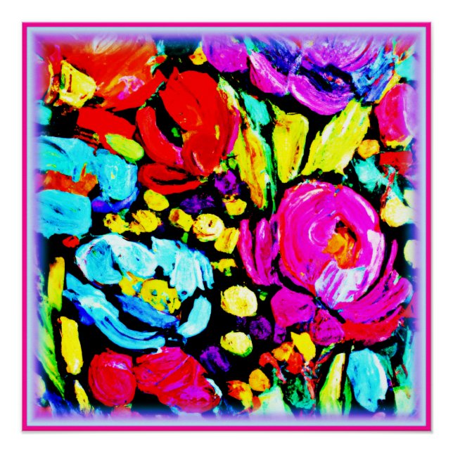 Póster "Primavera Flor" Arte Cuidado. Comprar ahora (Anverso)