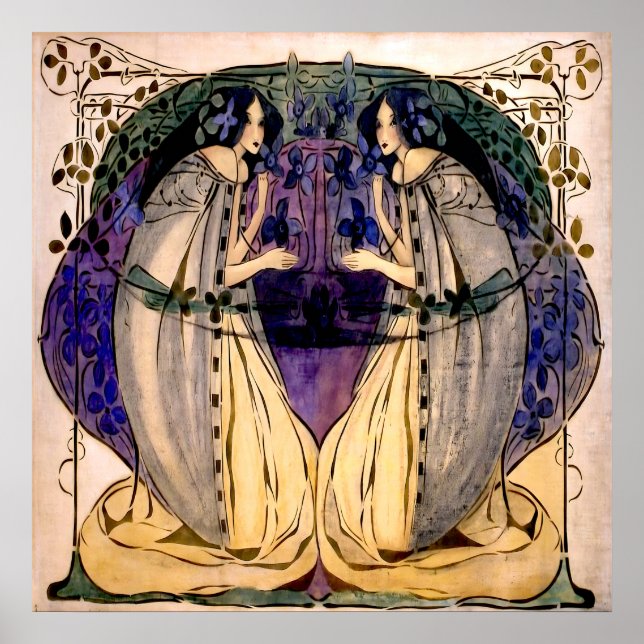 Póster Primavera - Frances MacDonald (Frente)