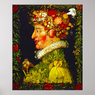 Póster Primavera - Giuseppe Arcimboldo