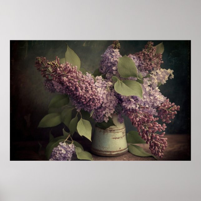 Póster Primavera Lilacs Poster de vida fija - descargable (Frente)