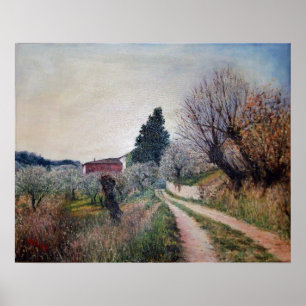 Póster PRIMAVERA MÁS TEMPRANA EN VERNALESE / Paisaje de T