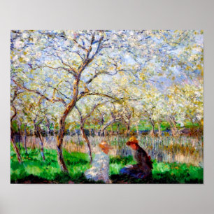 Póster Primavera, Monet