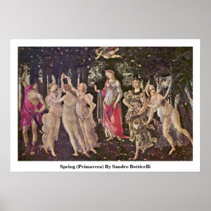Póster Primavera Por Sandro Botticelli
