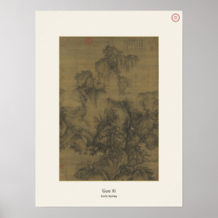 Póster Primavera Temprana - Guo Xi, Dinastía Song