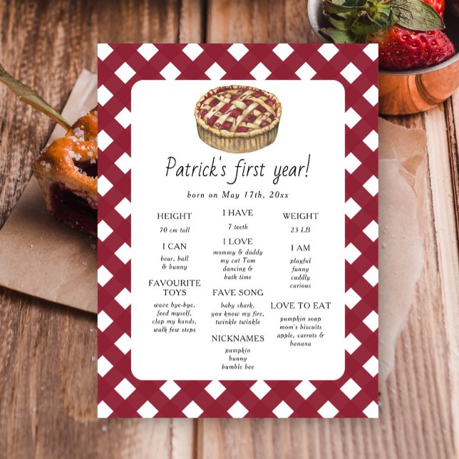 Póster Primer aniversario del nacimiento del primer cumpl (Subido por el creador)