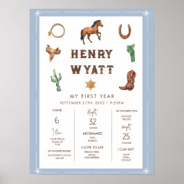 Póster Primer año del primer año del oeste: primer año de