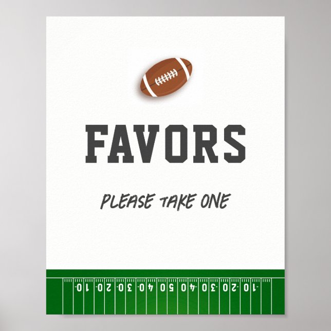 Póster Primer año después, cumpleaños del fútbol favorece (Frente)