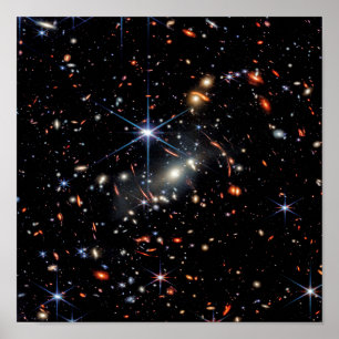 Póster Primer campo profundo del telescopio espacial Jame