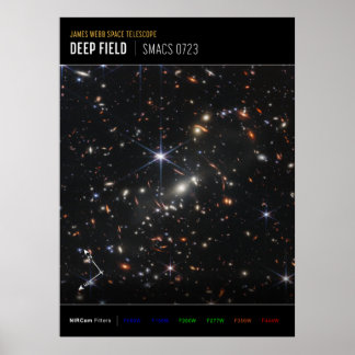 Póster Primer campo profundo del universo de James webb