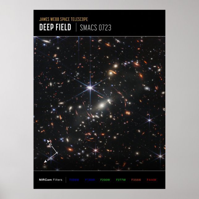 Póster Primer campo profundo del universo de James webb (Frente)