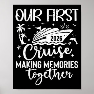 Póster Primer Crucero 2026 Juntos Viaje Familiar Coincide