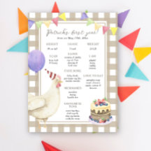 Primer cumpleaños de Chick