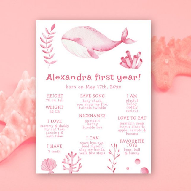 Póster Primer cumpleaños de la ballena (Subido por el creador)