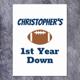 Póster Primer cumpleaños del fútbol