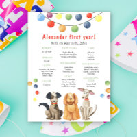 Primer cumpleaños del perro