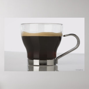 Póster Primer de una taza de café
