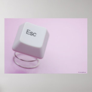 Póster Primer de una tecla de escape