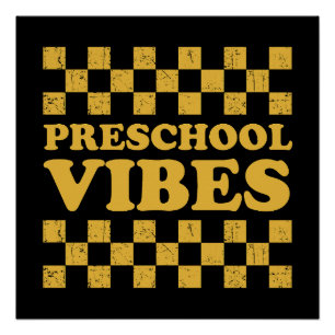 Póster Primer día de escuela de la universidad de Vibes p