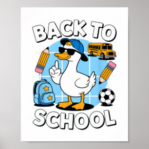 Póster Primer Día De Guay Duck Back To School Shirny Kids
