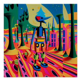 Póster Primer día de la escuela de surrealismo - Ken Gage