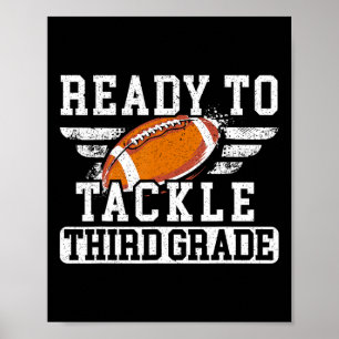 Póster Primer Día De La Escuela De Tercer Grado De Vuelta