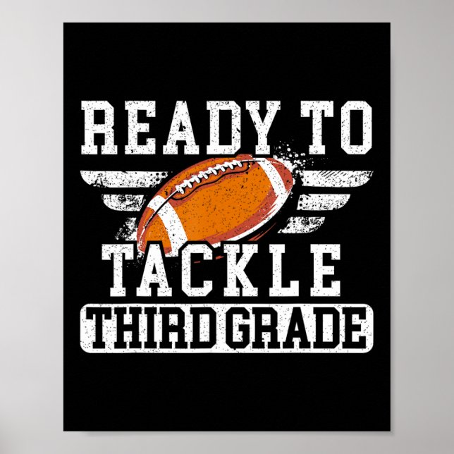 Póster Primer Día De La Escuela De Tercer Grado De Vuelta (Frente)