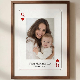Póster Primer Día de la Madre Foto Personalizada