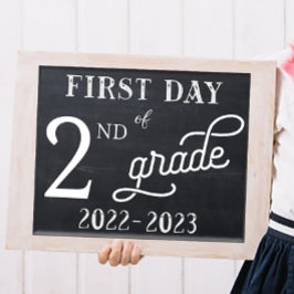 Póster Primer día de Rótulo escolar