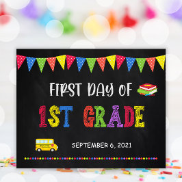 Póster Primer Día De Rótulo Escolar | 1.ᵉʳ Poster