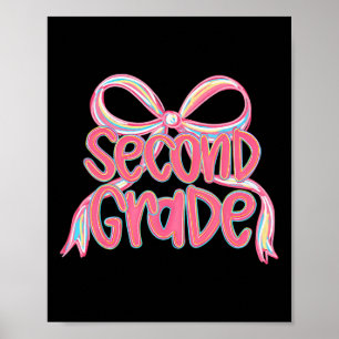 Póster Primer Día De Segundo Grado Paquete Floral Para Ma