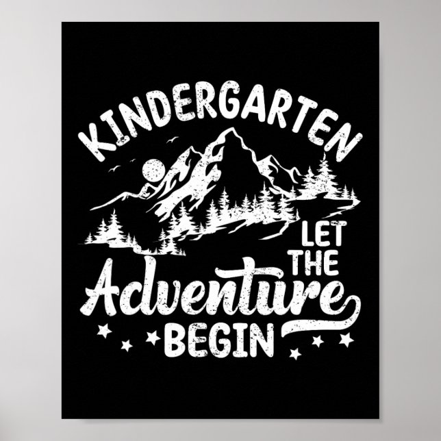 Póster Primer Día Del Jardín De Niños Primer Día De La Es (Frente)