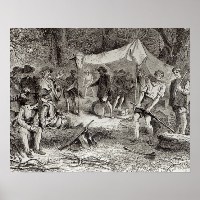 Póster Primer día en Jamestown (Frente)