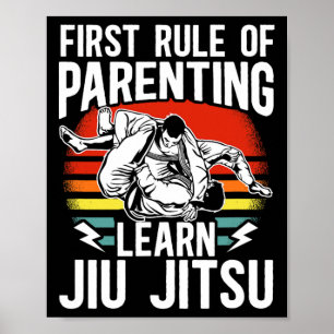 Póster Primer Gobierno De Crianza Aprender Jiu Jitsu Mxed