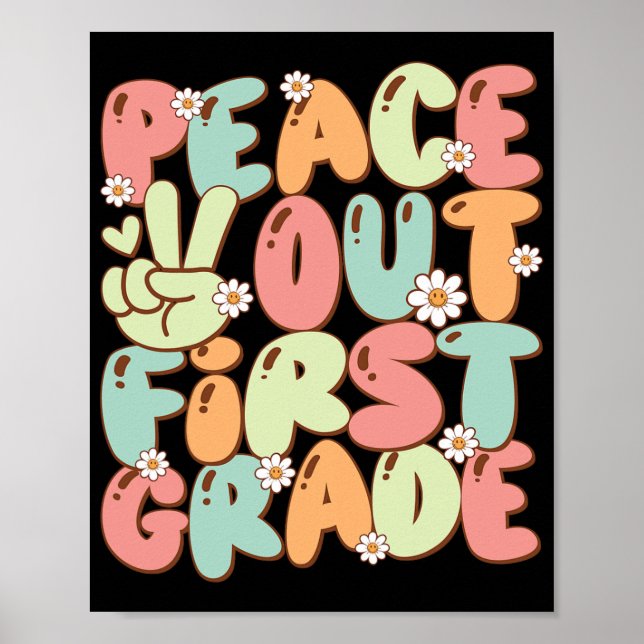 Póster Primer Grado Groovy El Último Día De La Escuela De (Frente)