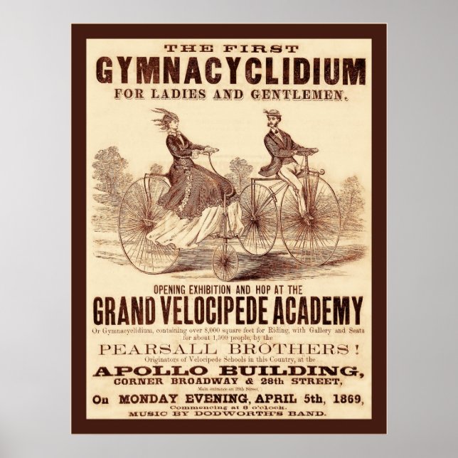 Póster Primer Gymnacyclidio (1869) (Frente)