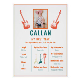 Póster Primer hito de cumpleaños de Rockstar