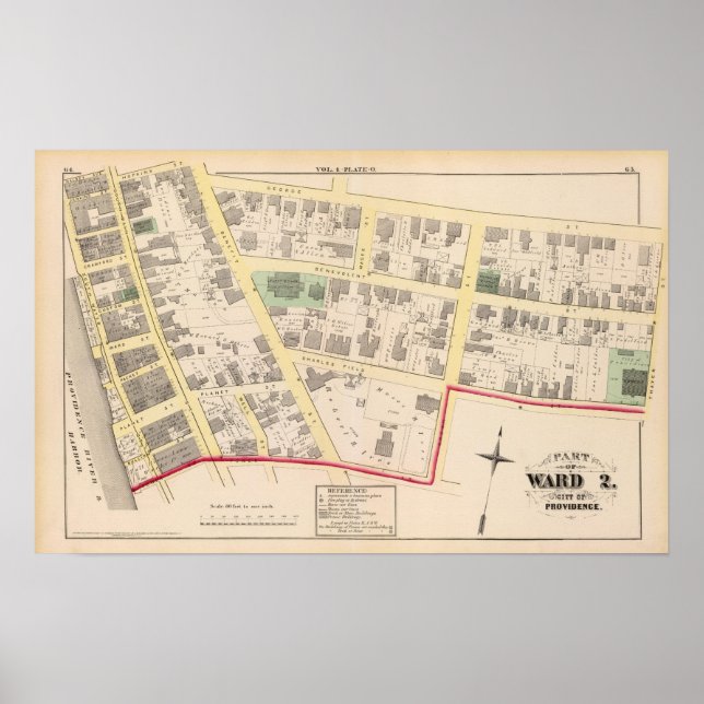 Póster Primer mapa del Atlas de la Iglesia Congregacional (Frente)