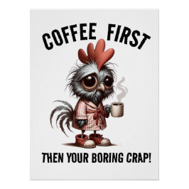 Póster Primer meme del café