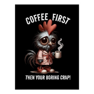 Póster Primer meme del café