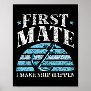 Póster Primer oficial hago que el barco suceda Barco Yate
