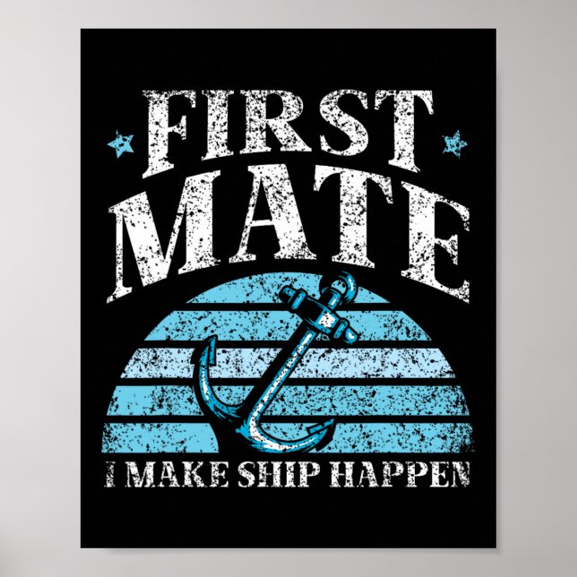Póster Primer oficial hago que el barco suceda Barco Yate (Frente)