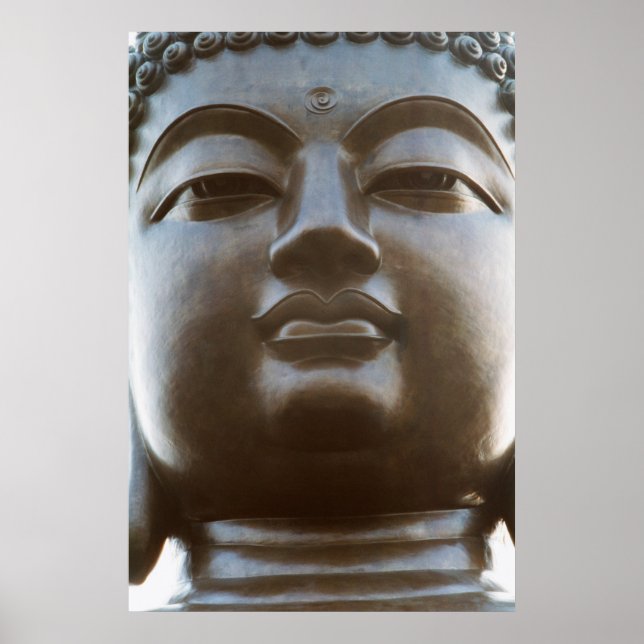 Póster Primer plano de estatua de Buda (Frente)