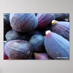 Póster Primer plano de fruta de higo púrpura