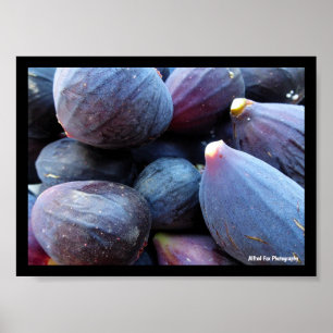 Póster Primer plano de fruta de higo púrpura