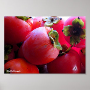 Póster Primer plano de la fruta caqui