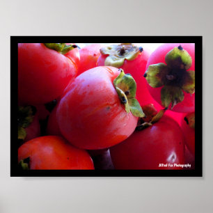Póster Primer plano de la fruta caqui